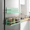 Wall Mounted Refrigerator Magnetic Shelf Punch Free Refrigerator Side Storage Rack  Washing Machine