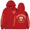 West Coast Choppers Flame Graphic Print Hoodie