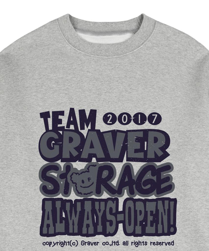 GRAVER [Unisex] Storage Sweatshirt_Gray