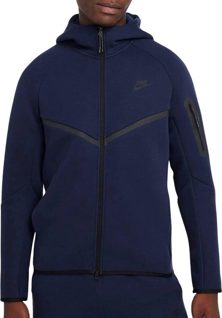 Толстовка Nike Tech Full-Zip Windrunner Hoodie (HV0949) обсидиан/черный