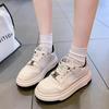 2025 New Little White Shoes Women's Summer Mesh Breathable Thin Net Shoes Junior High School Students Versatile Popular Sports Shoes