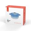 Эмалированная кастрюля Hermand Dream Blue с микродавлением