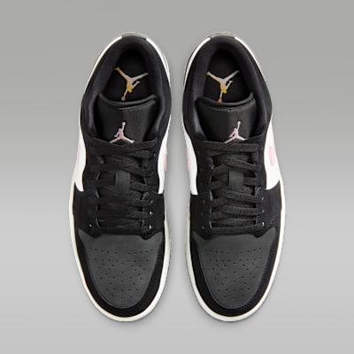 Air Jordan 1 Low SE 'Черный Ледяной Карминный Железно-Серый'