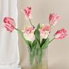 1 шт. Износостойкий 68 см Изысканное исполнение Длинный стебель 3D Тюльпан-попугай Искусственный цветок для дома