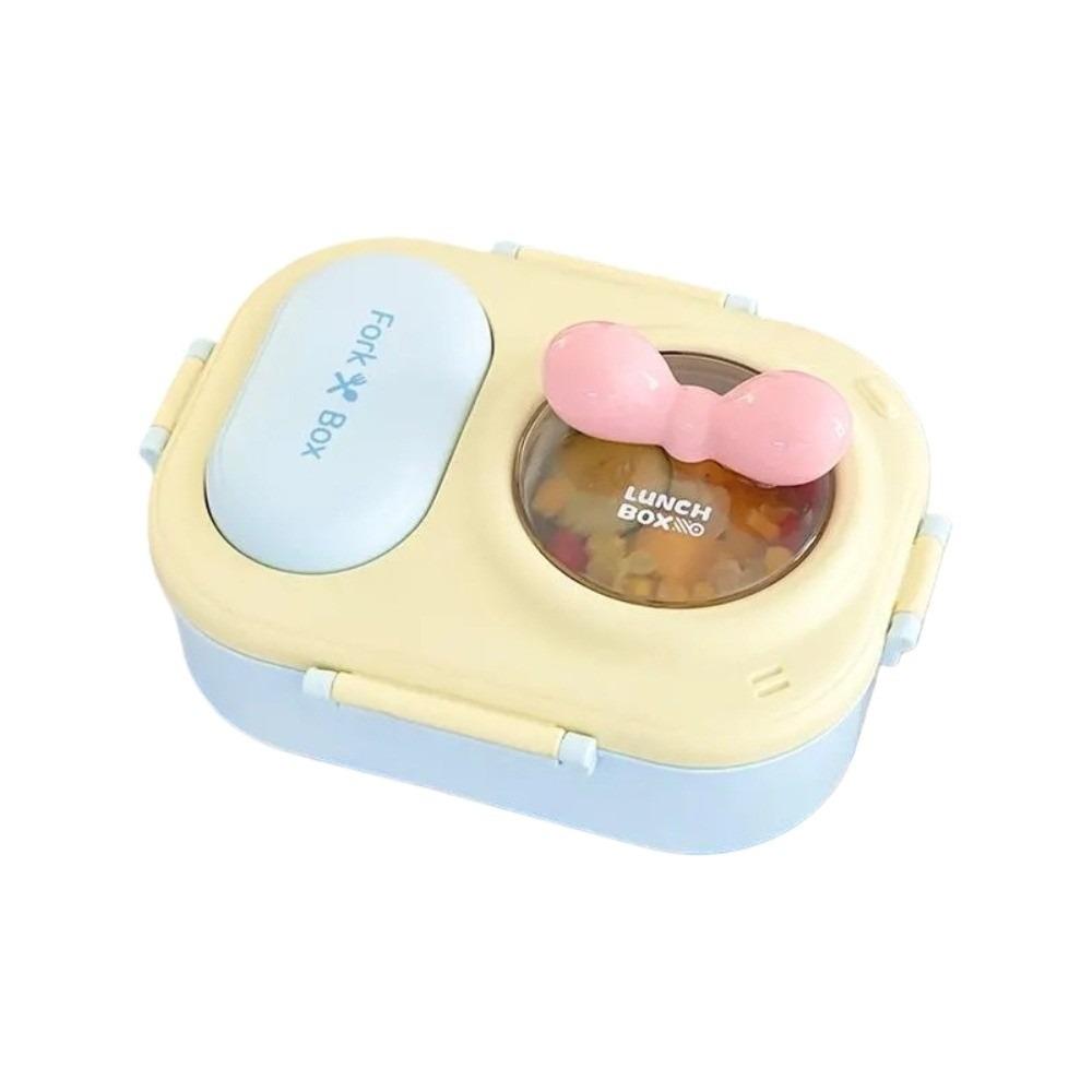Sealed 3 grids Lunch Box Fresh Keeping Picnic Box Lunch Box with fork spoon  Outdoor Activities