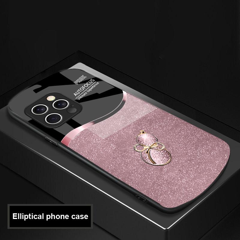 Градиентный тыквенный чехол из стекла для iPhone 16 Pro Max 15 Pro 14 13 12 Mini 11 XS Max XR 7 8 Plu SE 2022