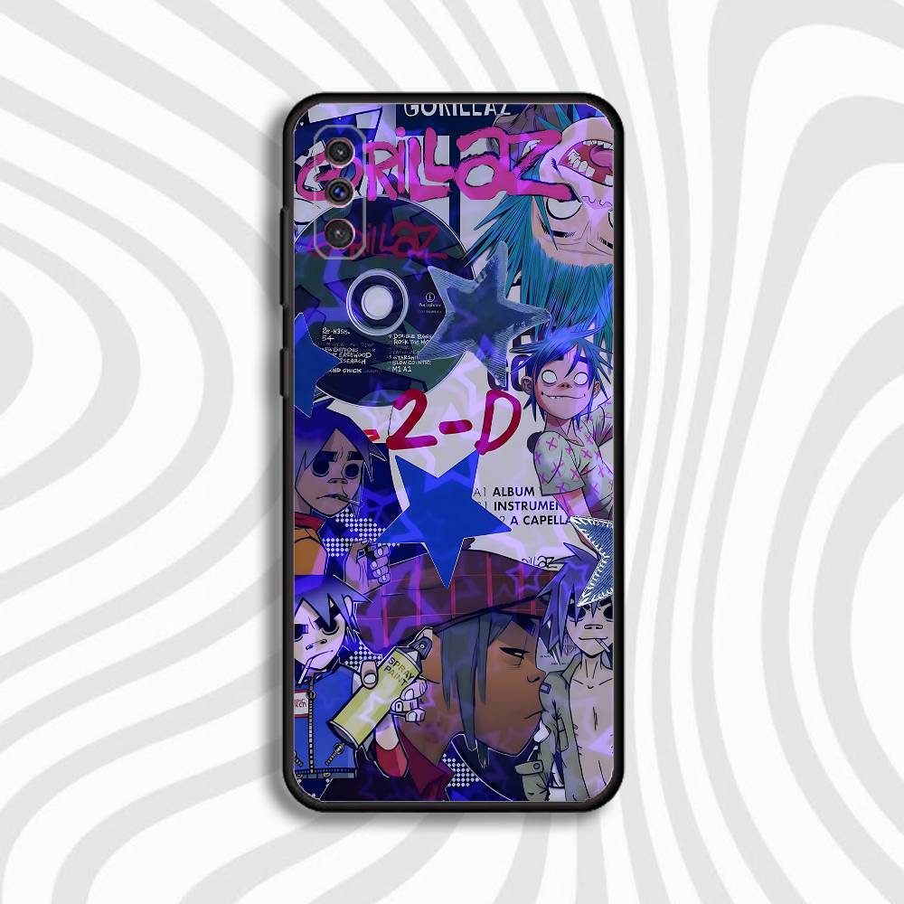 G-Gorillaz 2-D Murdoc Noodle Phone Case For Samsung S10,S21,FE,S21,Note 20,S26,S25,S24,S23,Ultra,S9,S22,Plus Silicone Black Case