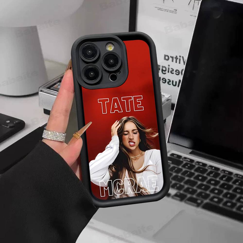 Tate M-McRae Singer Phone Case For IPhone 17 16 15 14 13 12 11 Pro Max 16E Plus INS Soft Cover
