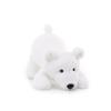 Apricot Lamb Sleeping Polar Bear Plush Toy for Kids, Soft and Cute, Fluffy Sleeping Polar Bear for Girls and Boys, 25cm