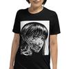 Anime Girl Horror Manga Creepy Disgusting Short-Sleeve Unisex T-Shirt