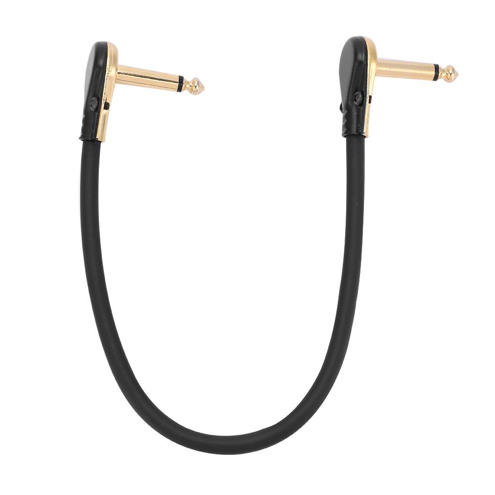 Прочный 30см Кабель-патч для педалборда гитарных эффектов 1/4 Плоский Угловой штекер