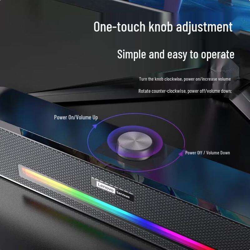 Lenovo USB-проводная настольная колонка LaiKu B02, штекер CN (адаптер в комплекте)