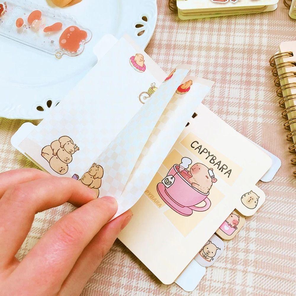 1pc kawaii Mini Planner Notebook Capybara School Supplies New Student Stationery