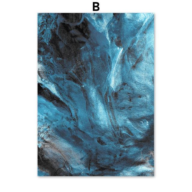 Настенные картины, декор комнаты, синяя цитата, настенное искусство, скандинавское украшение дома, современные картины для гостиной, без рамки