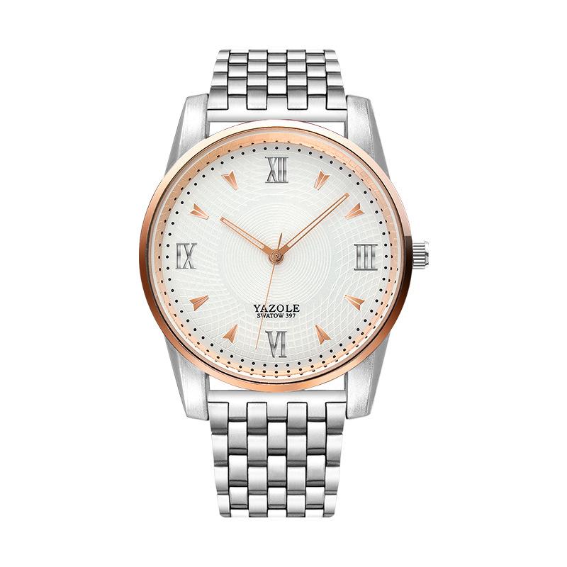 Top Brand New Arrival Watch Men Casual Steel Band Quartz Watch Sports Outdoor Fashion Men's Watch