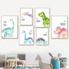 Dinosaur Stegosaurus Triceratops Wall Art Canvas Painting Nordic Posters And Prints Wall Pictures Baby Kids Room Nursery Decor