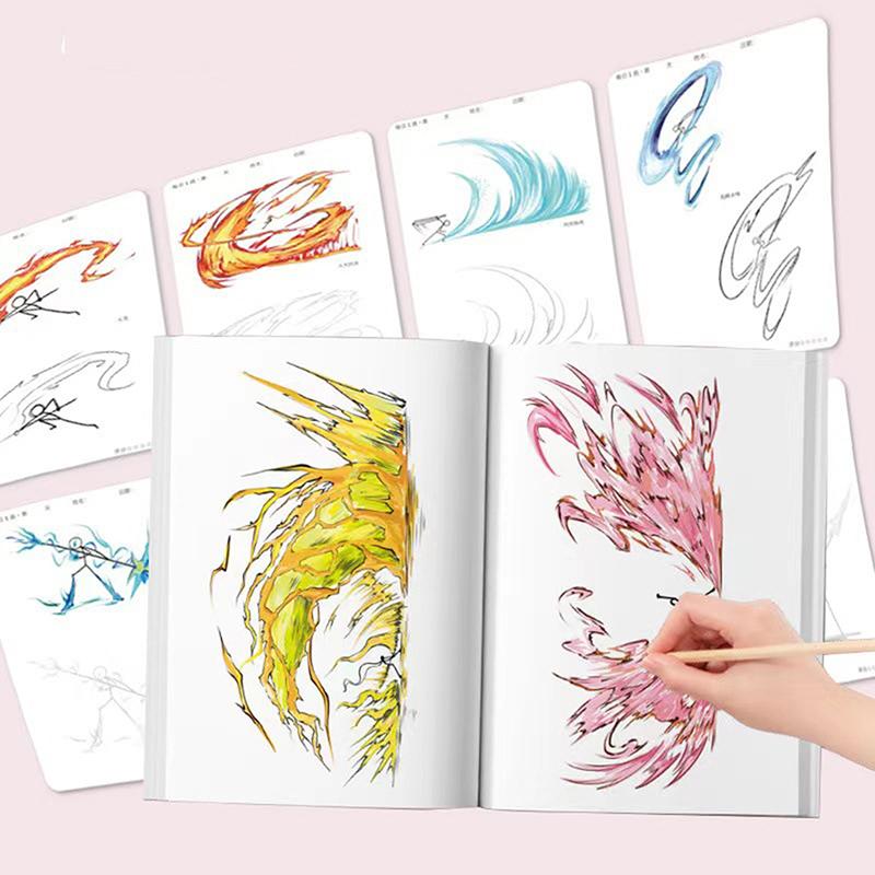 Anime Stickman Sketchbook Elementary School Drawing Book Creative Graffiti Book Coloring Book Children'S Introductory Copy