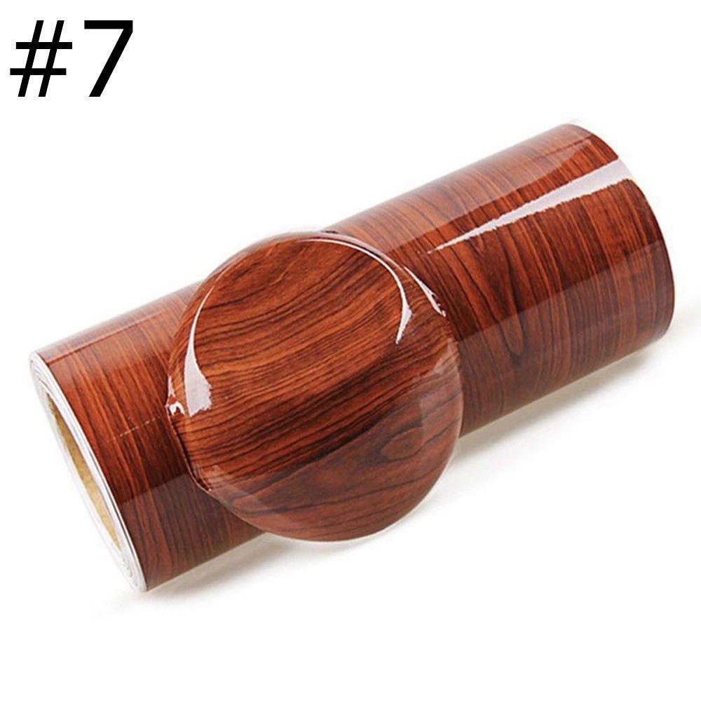 1M Film Wrap Interior Trim Car-Styling Wood Grain Car Vinyl Sticker High Glossy Auto Decal