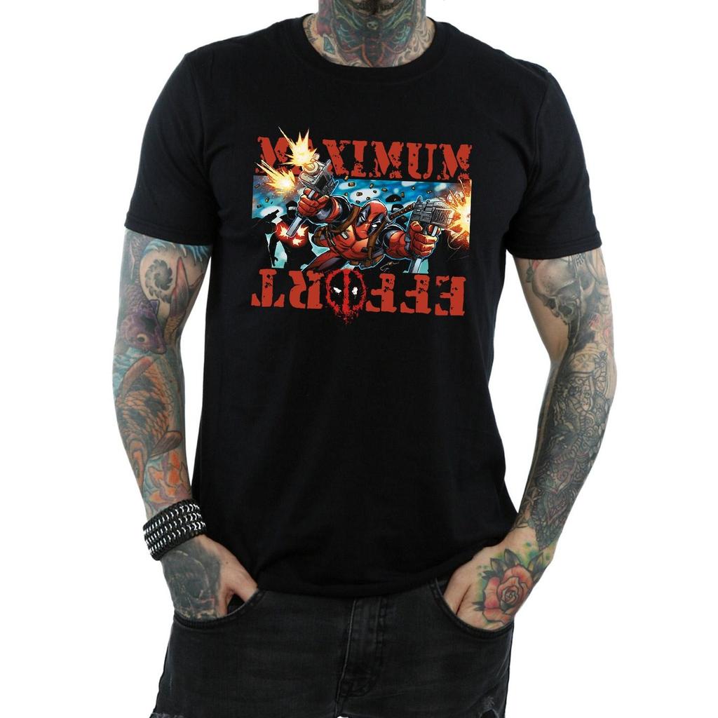 Marvel Mens Deadpool Maximum Effort T-Shirt