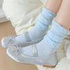 Ladies Spring and Summer Thin Pure Wind Pure Color Boneless Anti Ball Mesh Eyes Leg Long Leg Pile Socks