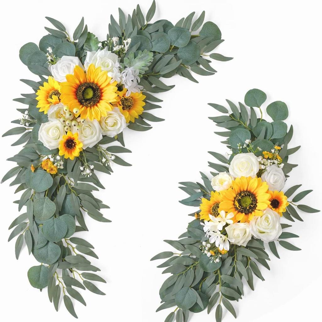 Свадебное приветственное украшение Цветочная лоза Имитация цветка Пион Подвесной дверной проем Искусственный цветок Украшение в виде пиона