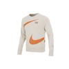 Nike Вязаный пуловер с большим логотипом Swoosh Ft Crew, мужские топы цвета хаки DD6097-219