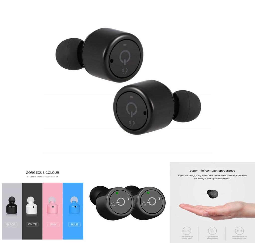 Tws Twins Mini Wireless Inear Stereo Sports Bluetooth Earphones Headset Earbud