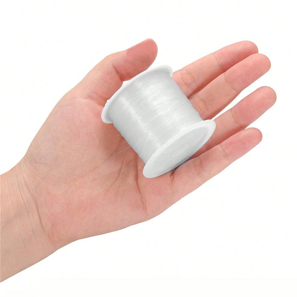 Прозрачная эластичная нить для изготовления украшений, для DIY браслетов, ожерелий, бисерных аксессуаров