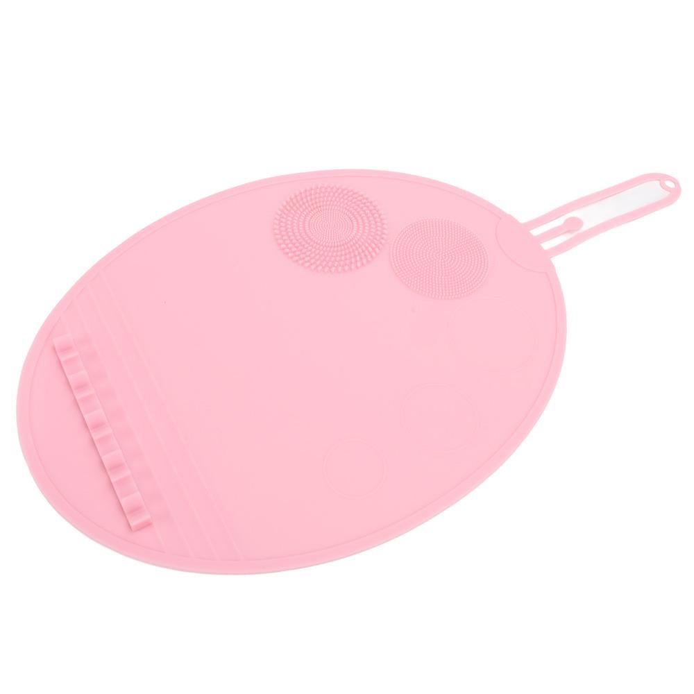 Silicone Material Silicone Brush Cleaning Mat Multi Textures Makeup Brush Washing Tool Travel Use