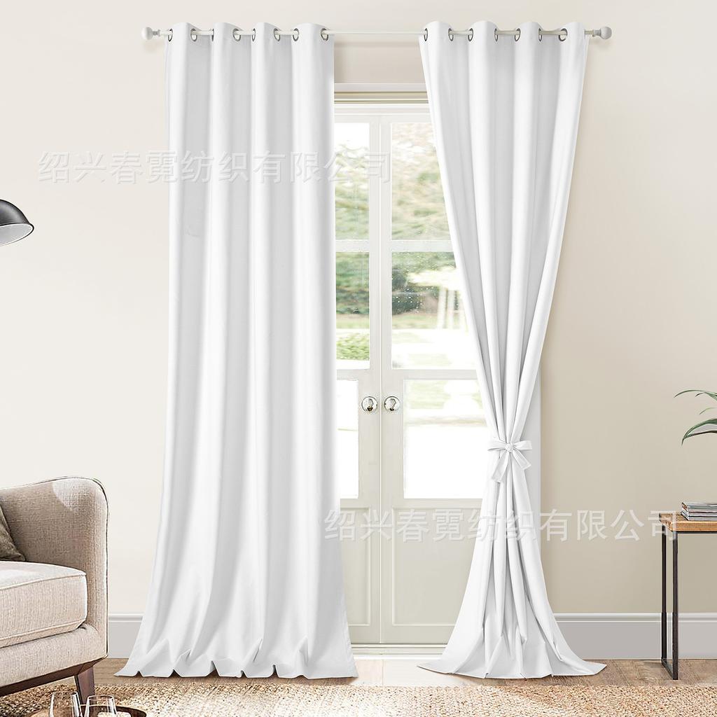 Натуральный лен Полностью светонепроницаемая штора Перегородка для помещений и улицы Водонепроницаемая, Теплоизоляционная и Шумопоглощающая Ткань для штор