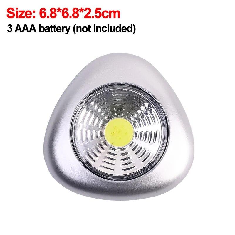 LED Night Light Battery Powered Wireless Wall Lamps for Bedroom Kitchen Bedside Toilet Closet Press Touch Switch Small Lights