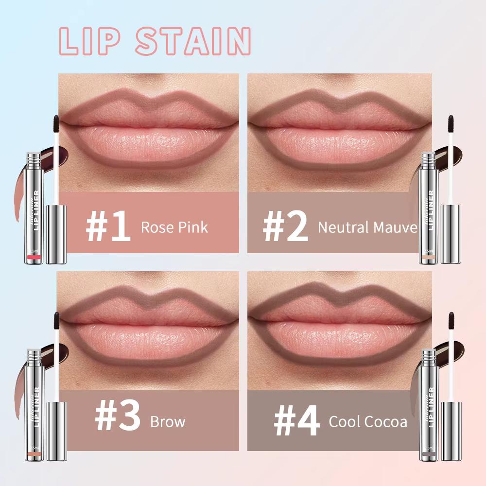 Водостойкий карандаш для губ Peel Off Tattoo Lipgloss Водостойкий долговечный матовый оттенок для губ Brown Contour Tear-off Lipstain Cosmetic