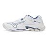 Wave Lightning Z8 Breathable Coverage Lightweight Low-Top Badminton Shoes Unisex White Blue Mizuno V1GA240061