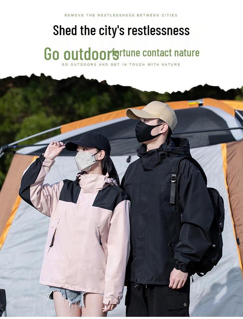 Unisex 2024 Korean Style Casual Outdoor Jacket - Spring/Autumn Trend