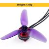 2Pairs New PC Prop T3X3X3 Propeller 3inch Drop-proof 3030 3-Blade Props 3 Blades Forward and Reverse Propeller Drone CineLog