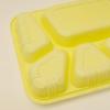 Disposable Rectangular 4-Compartment Lunch Box with Lid