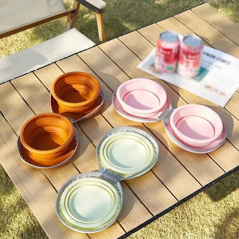 New Design Personalized Outdoor Pet Travel Feeder Dog Travel Bowl Collapsible Dog Water Bowl
