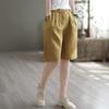 2023 Summer High Waist Retro Literary Wide-Leg Casual Plus Size Five-Point Pants