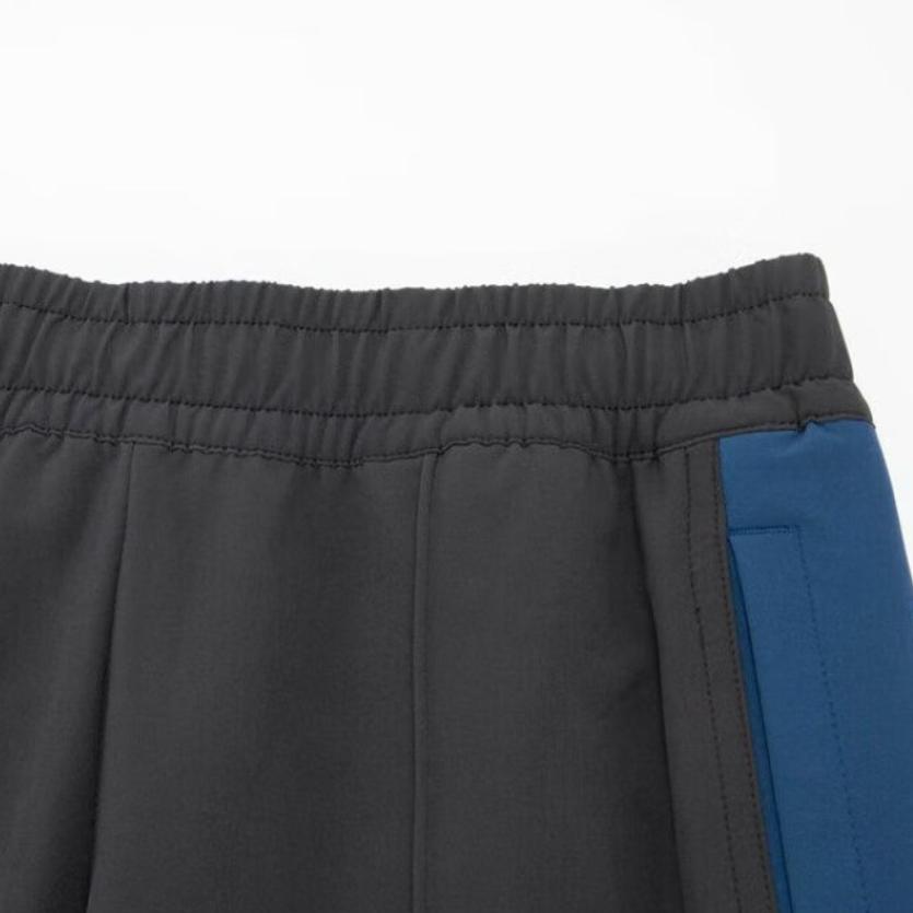 Puma Color Block Outdoor Casual Elastic Straight Leg Mid Rise Retro Sports Knit Pants Unisex Pants Black 628204-01