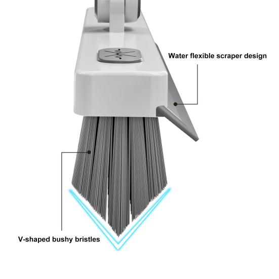 Длинная ручка для щетки для пола, вращающаяся на 360 градусов головка швабры, эргономичный дизайн