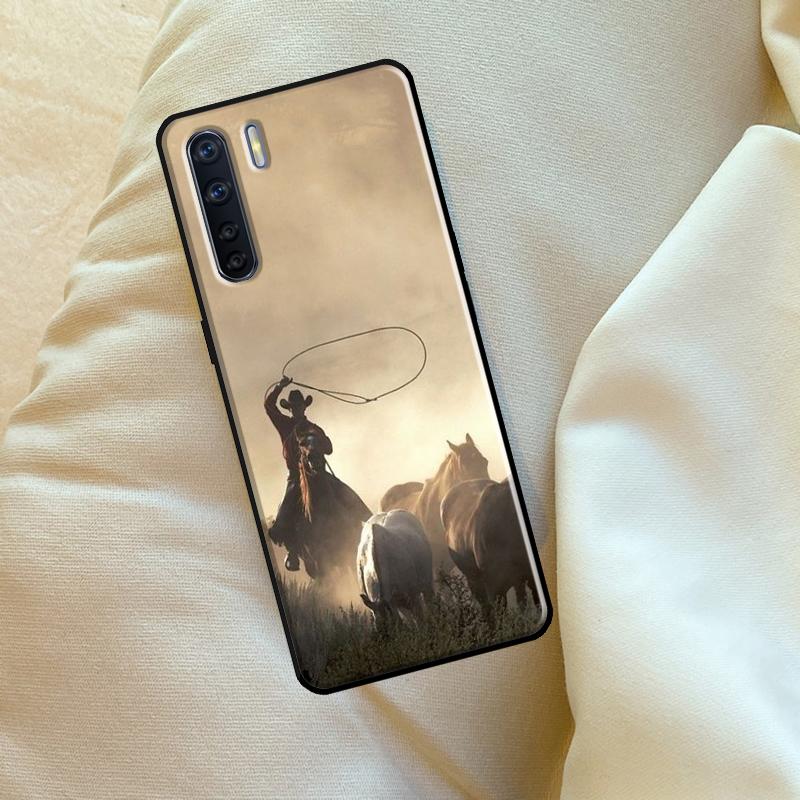 Чехол Rodeo Cowboy Lasso для OPPO A79 A38 A58 A78 A98 A54 A74 A94 A16 A76 A96 A5 A9 A52 A72 A15 A17 A57 A53S