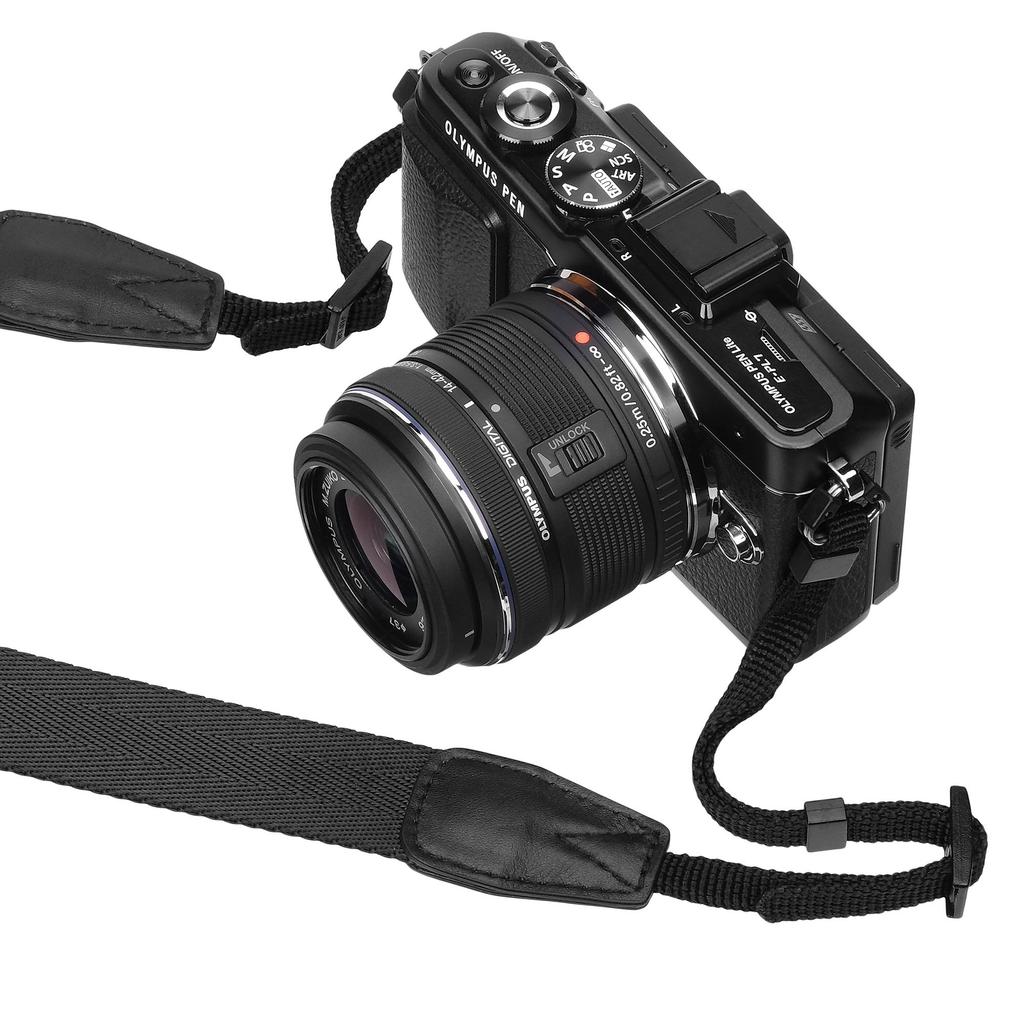 Hakuba Camera Strap Luft Design Twill Neck Strap KST-65T25 25mm Wide Flexible Shoulder and Hand Wrap Compatible for Mirrorless Cameras