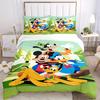3pcs Mickey Mouse Pluto 1 Cover+2 Pillowcases, Pillow Inserts Not Included, Machine Washable, All-Season Use, Teen and Adult Rooms128