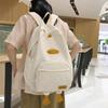 Nylon Toddler Backpack Zippered Student School Bag Cartoon Duck Backpack  Kindergarten
