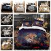 Animal Pattern Household Bedding Leopard Print Quilt Cover and Pillowcase Bedding Single Bed Full Size 2/3 Pieces Microfiber Fabric