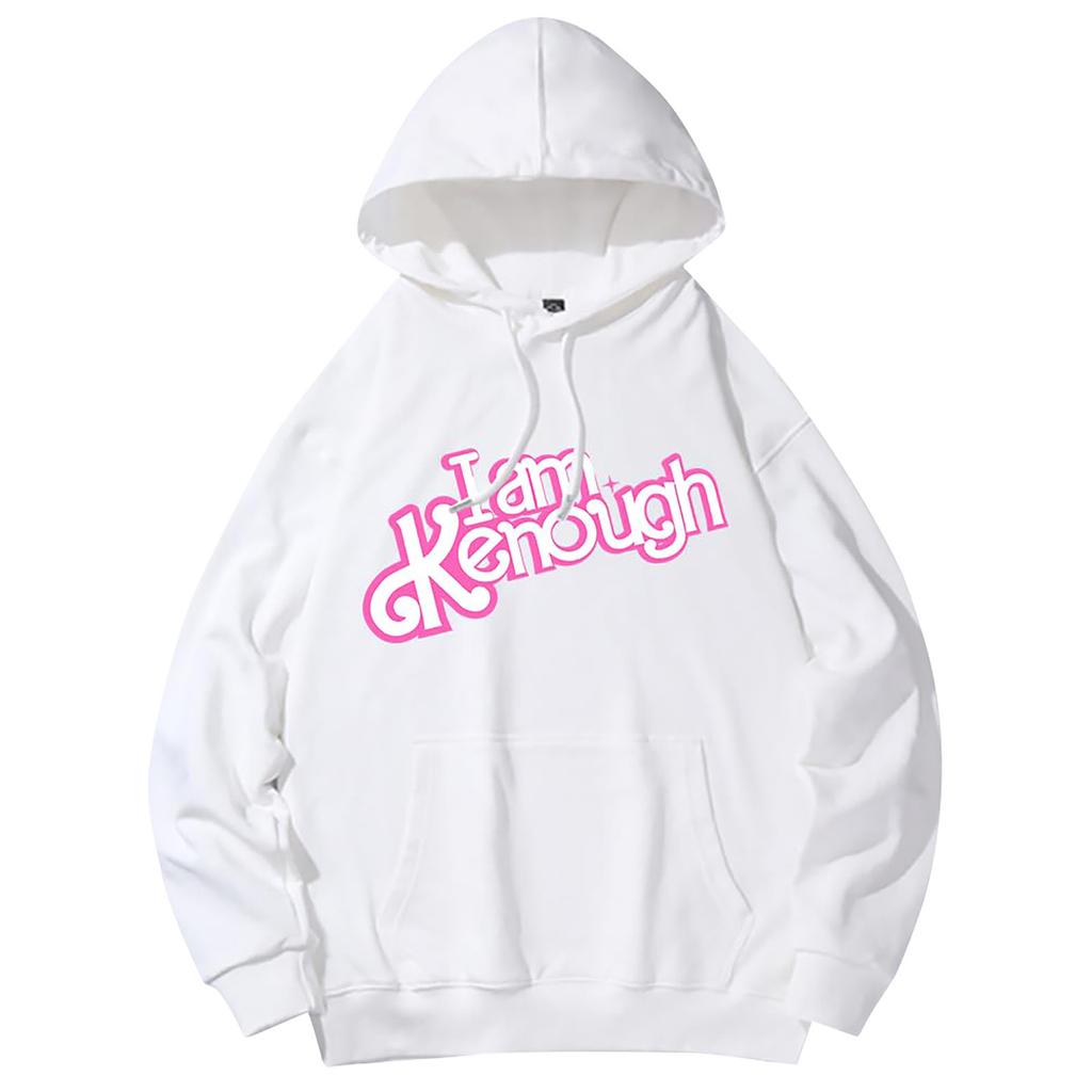 Женская толстовка с принтом, повседневная удобная свободная легкая женская толстовка с длинными рукавами и круглым вырезом с капюшоном