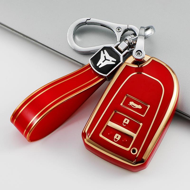 3 Кнопки ТПУ Чехол для Автомобильного Ключа Для Toyota Yaris HAIs 2020 Hiace 200 Sienta Защитный Чехол-брелок
