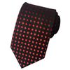 WHITE FANG Tie, Polka Dots and Solid Colors, Suit, Business, Casual, Popular, Stylish, Men's, NC022 (02: Red)