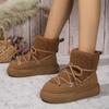 Классические утолщенные женские зимние ботинки из пуха, удобные теплые ботильоны, женские новые зимние ботинки для женщин, массивные ботинки для женщин
