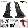 1 пара универсальных углеродно-черных автомобильных крыльев, боковые вентиляционные отверстия, впускное отверстие для потока воздуха, решетка, наклейка, крышка, Стайлинг автомобиля, экстерьер